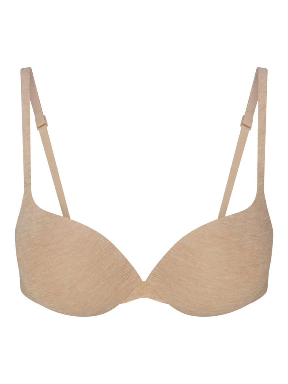 NWT SKIMS Everyday Cotton Ultimate Teardrop Push Up Bra Nude Clay Heather 30D